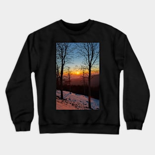 Sunset with sun in the frame Crewneck Sweatshirt